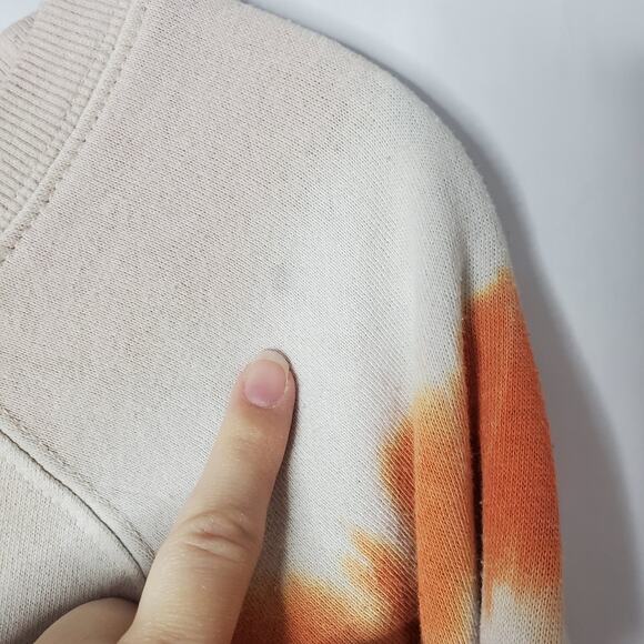 tie dye sweatshirt maurices small light colors purple orange green creamy pink - Picture 2 of 7